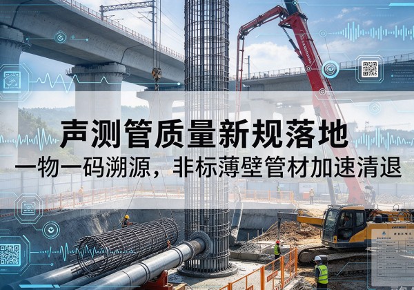 龙圩声测管质量新规落地，一物一码溯源，非标薄壁管材加速清退